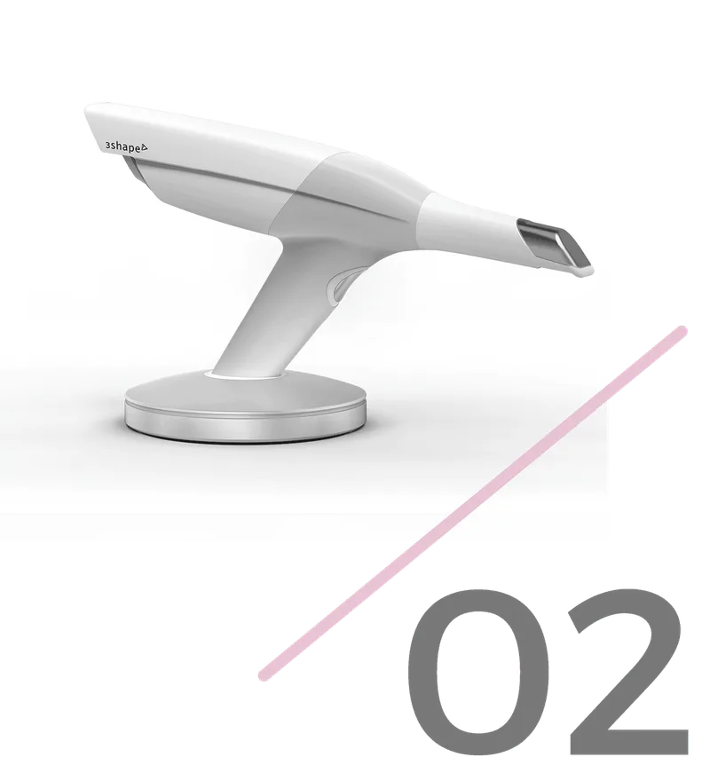 Step 2: Submit intraoral scans or STL files from your digital scanner